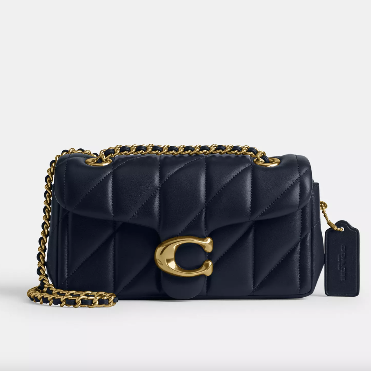 Жіноча шкіряна сумка Coach Tabby 20 With Quilting Черный. (319)
