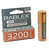 Літій-іонний акумулятор 18650 Rablex 3200 mAh 3.7 V (Li-ion) Original, фото 3