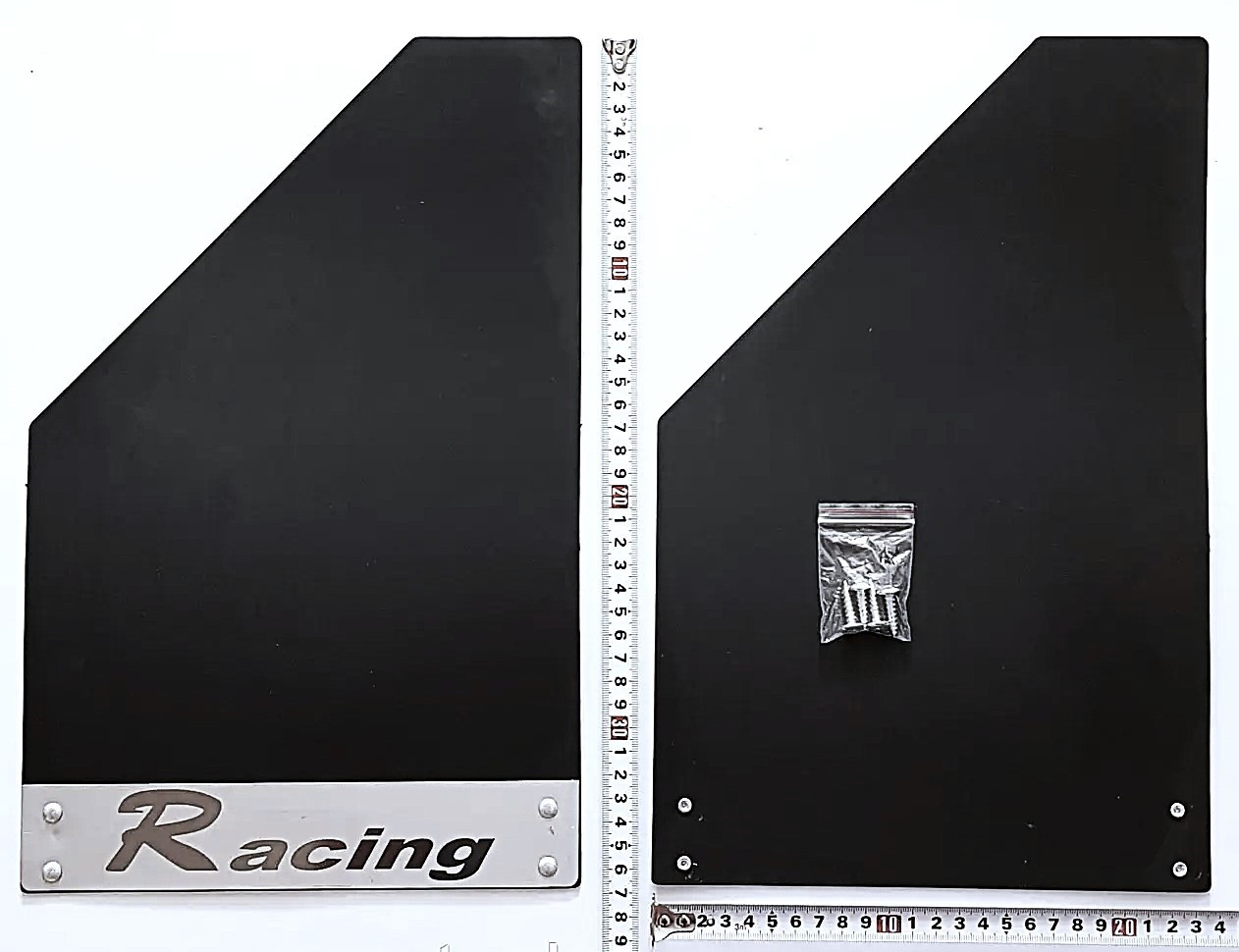 Бризковики пластикові Racing 370х240мм з пластиною, фото 1