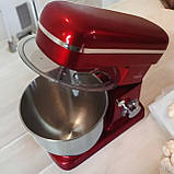 Кухонний комбайн Crownberg 5в1 на 5 л з 3 насадками 2200 Вт Планетарний тістоміс з функцією "Pulse", фото 6