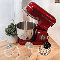 Кухонний комбайн Crownberg 5в1 на 5 л з 3 насадками 2200 Вт Планетарний тістоміс з функцією "Pulse"