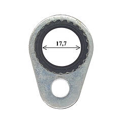 Кільця метало - гумові 17,7 мм чорні