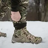 Штани водовідштовхувальні 13 кишень зимові тактичні на флісі (GRIFON) Apex мультикам, фото 4