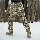 Штани водовідштовхувальні 13 кишень зимові тактичні на флісі (GRIFON) Apex мультикам, фото 8
