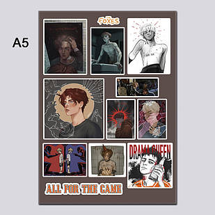 Стікери А5 The Foxhole Court (All for the Game) | Все заради Гри без порізки 04