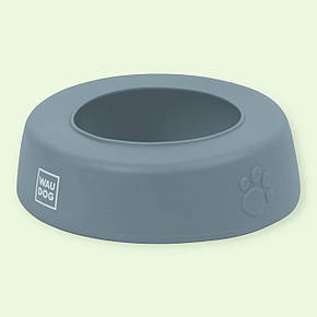 Миска-непроливайка WAUDOG Silicone силіконова для годування та поїння домашніх тварин, сіра, 750 мл (507811), фото 3