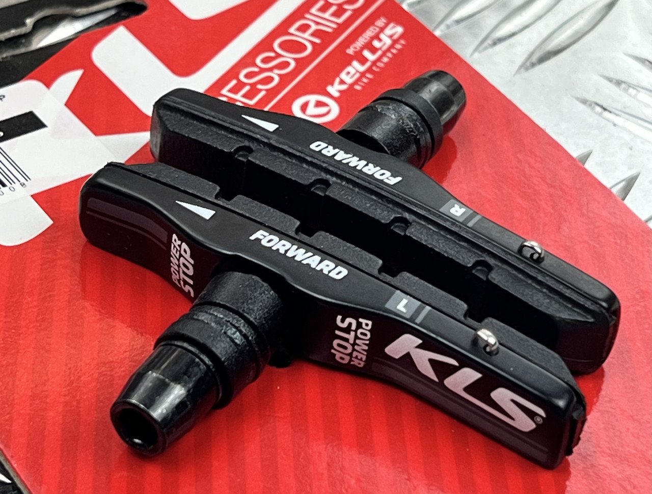 Гальмівні колодки для велосипеда обідні катриджні KLS Powerstop V-01 для V-Brake, фото 1