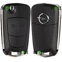 Выкидной корпус ключа на 2 кнопки Opel Corsa D , Astra H , Vectra С , Zafira , Signum , Meriva ( без места под батарейку , лезвие