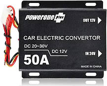 Знижувальний перетворювач інвертор напруги з 24 В на 12 в 50 А PowerOne, фото 4