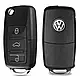 Викидний корпус ключа на 3 кнопки Volkswagen Passat B5, Passat B6, Tiguan, Golf 4, Golf 5, New Beetle, - фото 1 - id-p1749011942