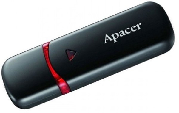 Флэшка USB Apacer AH333 16GB (AP16GAH333B-1) Black - фото 2 - id-p546365733