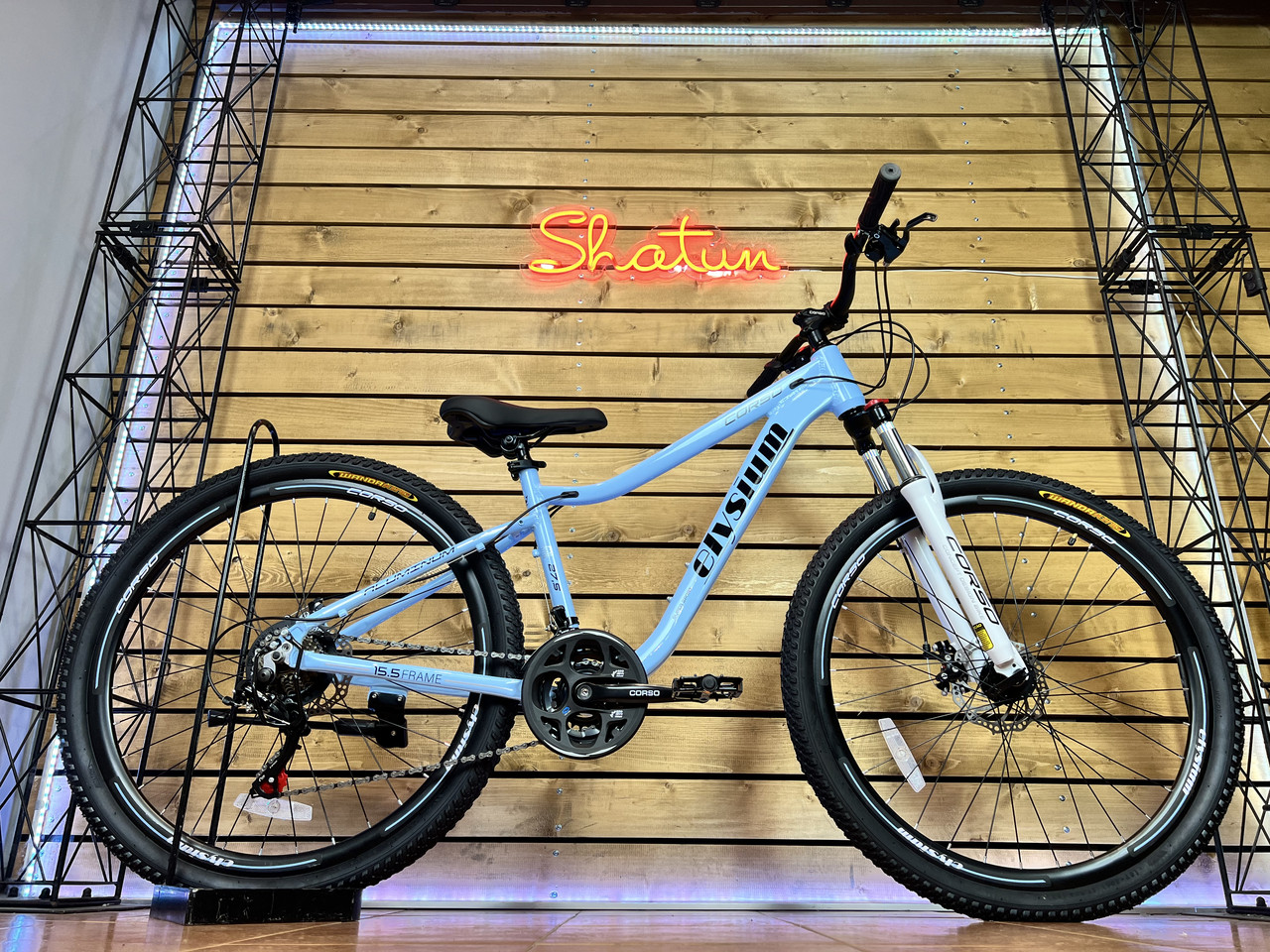 Велосипед жіночий 27,5" Corso Elysium LS-27930 блакитний на зріст 147-162 см