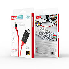 HDMI-перехідник XO (GB006) cable 1.8M Lightning to HDMI 2K чорний