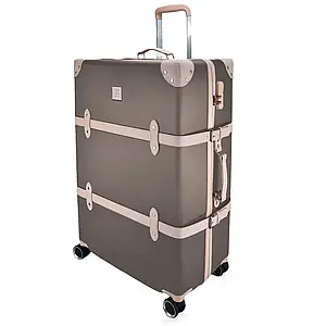 Вінтажна валіза Semi Line T5673-4 28" (L), 96.5 л (Brown/Pink Cream) | Стильний та місткий дорожній аксесуар для подорожей