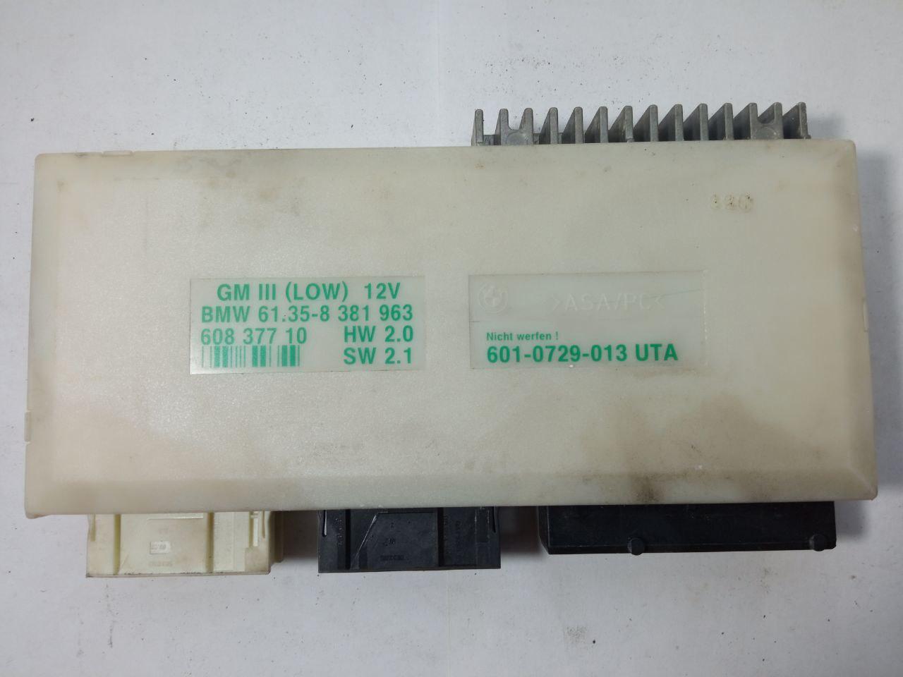 Електронний блок керування BMW 2.0 61.35-8 381 963 / 61358381963 / 608 377 10 / 60837710 / 601-0729-013 UTA / 6010729013UTA