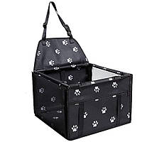Сумка в Авто Для Собаки Кішки Автокрісло Переноска Складна Для Перевезення Тварин Чорна