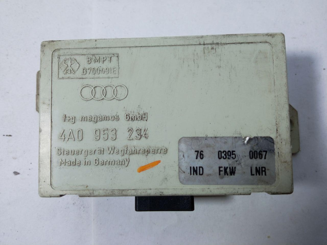 Електронний блок керування Audi 4A0 953 234 / 4A0953234 / 76 0395 0067 / 7603950067 / FKW LNR / FKWLNR