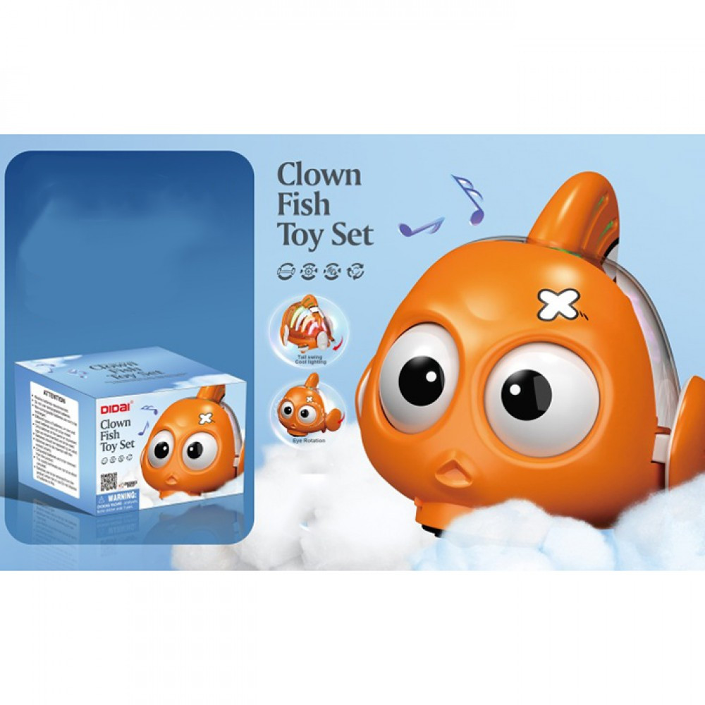 Рибка 15см,рухомі деталі,їздить,на бат-ці,в кор-ці,15х10,5х12,5см №LD-176A(48), фото 1