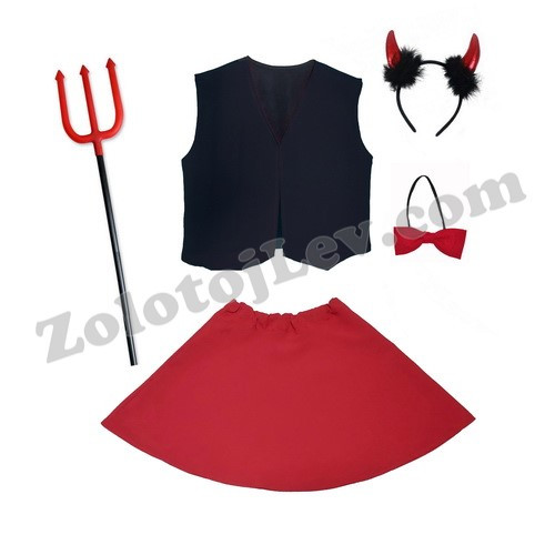 Дитячий костюм чортика зріст 104 см, фото 1