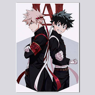 Плакат А3 Аніме Boku no Hero Academia / Моя Академія Героїв 009