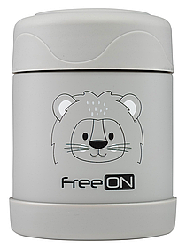 Термоконтейнер для їжі FreeOn (350 мл, нержавіюча сталь) Сірий