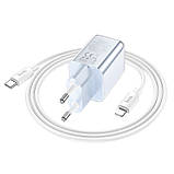 МЗП Hoco N46 Glorious PD20W+QC3.0 (1USB-A/1C) + Type-C to Lightning, фото 6