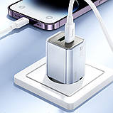 МЗП Hoco N46 Glorious PD20W+QC3.0 (1USB-A/1C) + Type-C to Lightning, фото 7