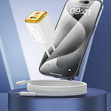 МЗП Hoco N53 Monsoon PD30W+QC3.0 (1USB-A/1C) + кабель Type-C to Lightning, фото 5