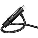 Дата кабель Hoco U135 Incredible 2in1 USB to Lightning/Type-C (1m), фото 6