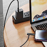 Дата кабель Hoco U135 Incredible 2in1 USB to Lightning/Type-C (1m), фото 9