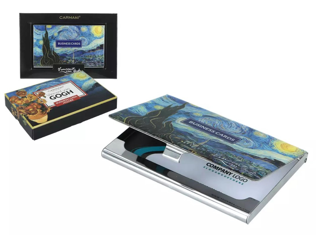 Візитниця Carmani Ван Гог Зоряна ніч, h-0,7х9,5х6 см (013-3001), фото 1