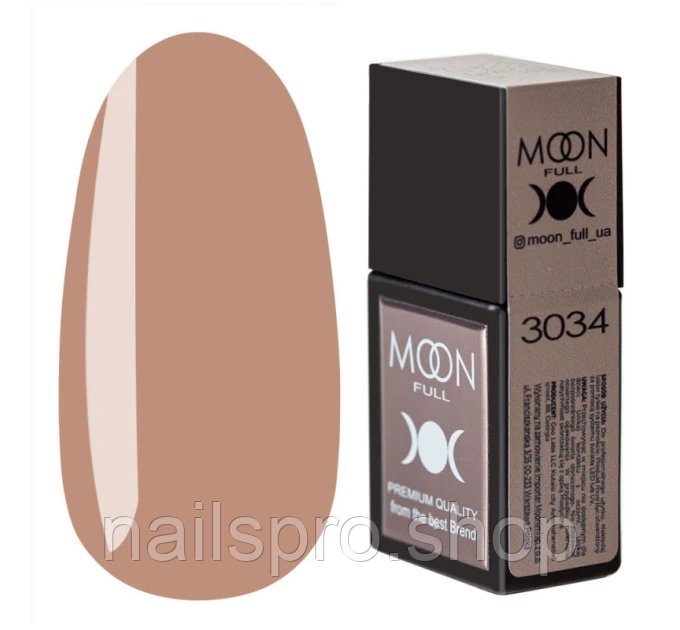 Кольорова база MOON FULL Amazing Color Base No3034 бежевий, 12 мл