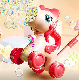 Каталка дитяча з мильними бульбашками Unicorn (мильні бульбашки, світло, звук) 8522