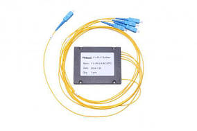 Дільник оптичний корпус ABS 1x4 SC/UPC сплітер (Splitter PLC) ValCord
