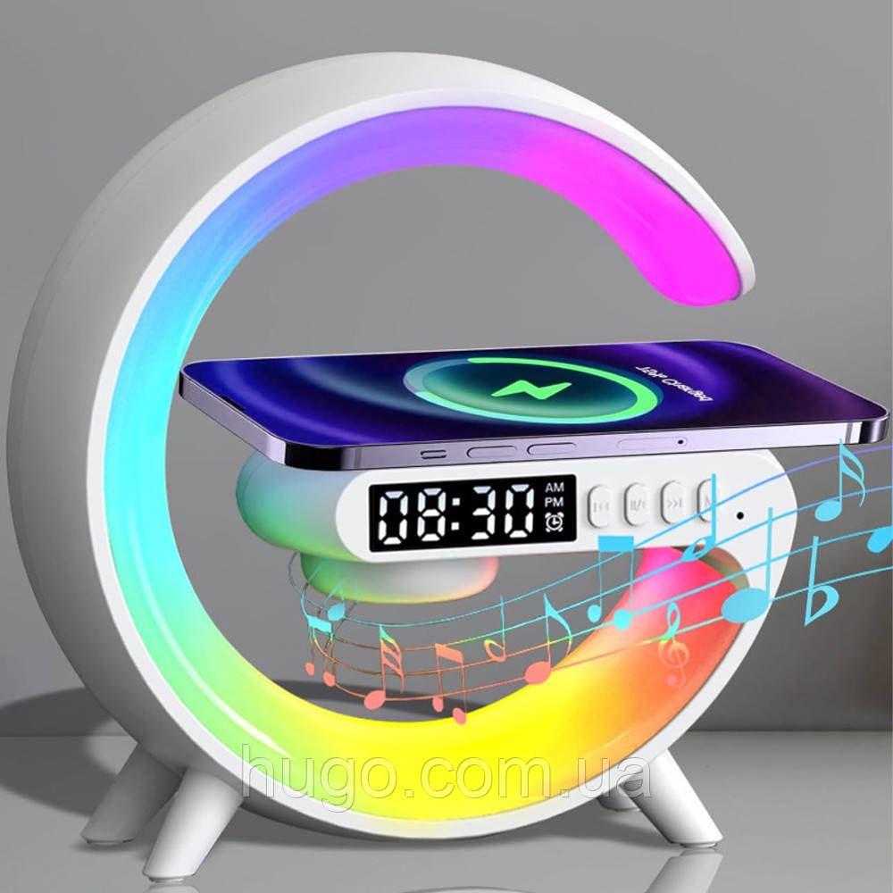 Настольная лампа с беспроводной зарядкой и Bluetooth колонкой, G63 ...