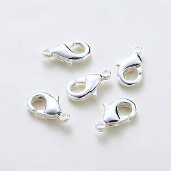 Карабін мідний 18К позолота 12 мм 1 шт. Сріблястий