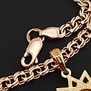 Позолочена срібна цепочка з підвіскою зірка Ерцгамми. Срібна підвіска з ланцюжком позолота 585. 50 см, фото 8