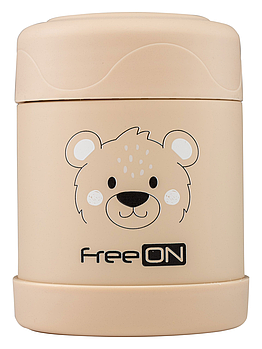 Термоконтейнер для їжі FreeOn (350 мл, нержавіюча сталь) Бежевий