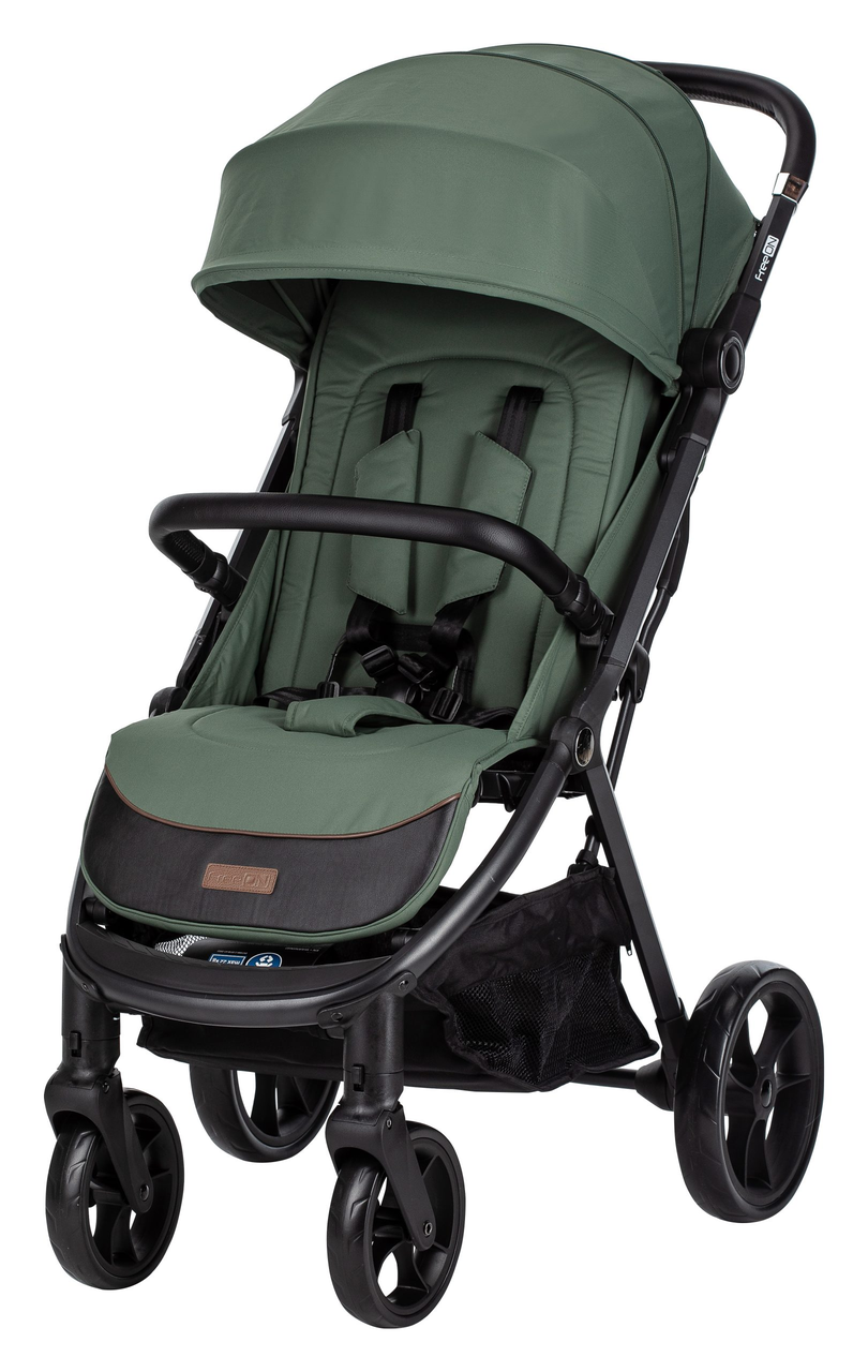 Коляска прогулянкова FreeON Dynamic (5-ти точковий ремінь безпеки, регул. підніжка) Зелена