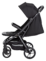 Коляска прогулянкова FreeON Dynamic (5-ти точковий ремінь безпеки, регул. підніжка) Чорна, фото 4