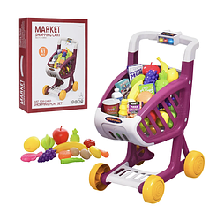 Ігровий набір візок з продуктами 922-74А, світлові і звукові ефекти, 41 предмет.
