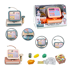 Дитячий іграшковий касовий апарат 2023-8, сканер, мікрофон, світлові та звукові ефекти, 3+.
