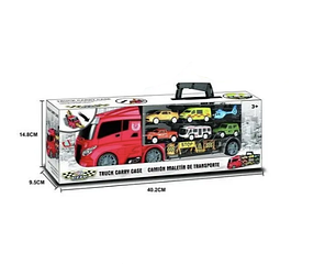 Дитячий трейлер-автовоз 666-06К, звукові та світлові ефекти, 6 машинок, 3+., фото 3