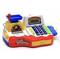 Дитячий іграшковий касовий апарат 7162 зі сканером, вагами та калькулятором 2+., фото 3