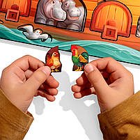 Двошаровий пазл вкладка дерево Ноїв Ковчег 43 деталі Ubee дерево 2+ 48*18см (ПСД275), фото 5