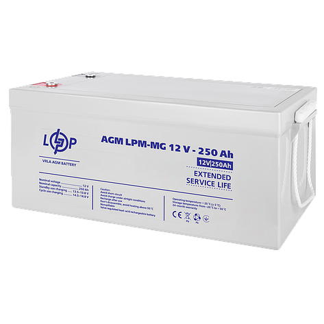 Акумулятор мультигелевий LPM-MG 12V - 250 Ah, фото 1