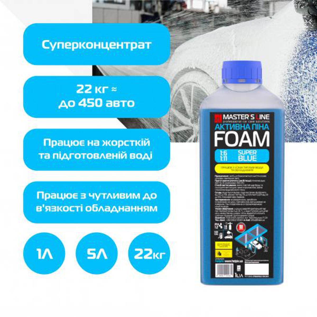 Активна піна 1:6 ML Super blue 1 л/1,2 кг, фото 1
