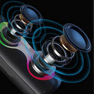 Портативна бездротова Bluetooth колонка NB-041 Компактна колонка з RGB підсвічуванням та гарним звуком, фото 4