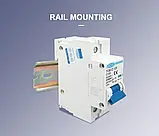 Автоматичний вимикач DC 1-полюсній TOMZN TOB1Z-125 постійного струму 100 А, фото 4