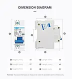 Автоматичний вимикач DC 1-полюсній TOMZN TOB1Z-125 постійного струму 100 А, фото 6